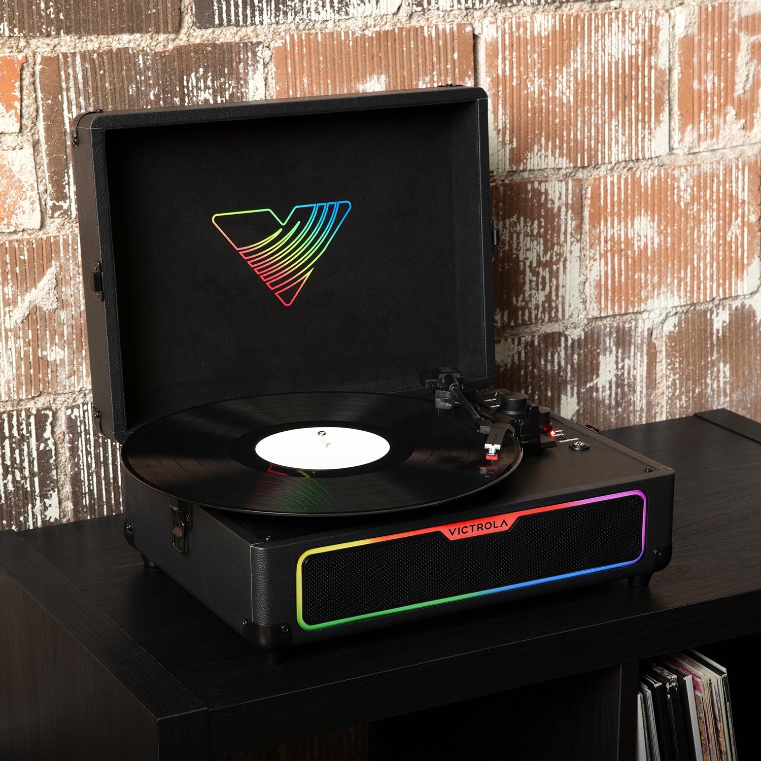Journey Glow Illuminated Suitcase Record Player