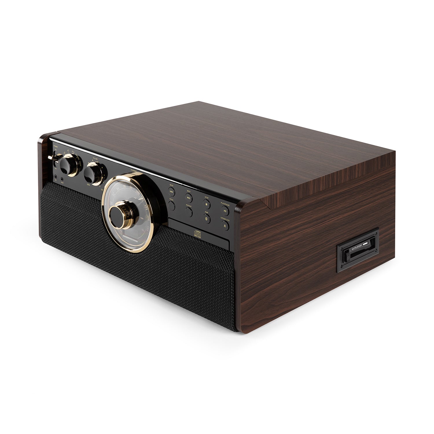 Empire 6-in-1 Wood Record Player